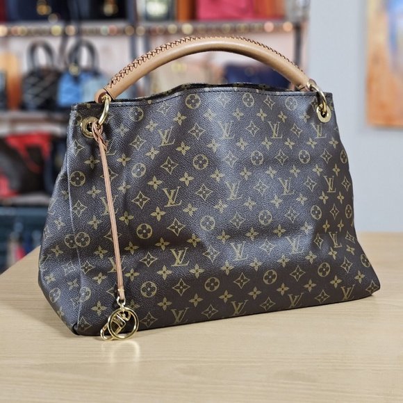LOUIS VUITTON ARTSY MM Authentic Monogram Tote Hobo LV Bag Shoulder Authentic LV - Picture 2 of 16
